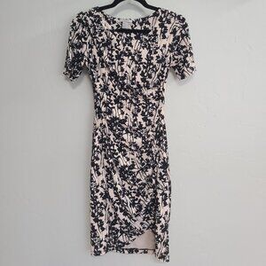 Floral wrap dress
